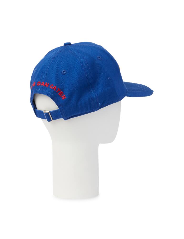rinascente Dsquared2 Basebal cap oval patch logo - blue