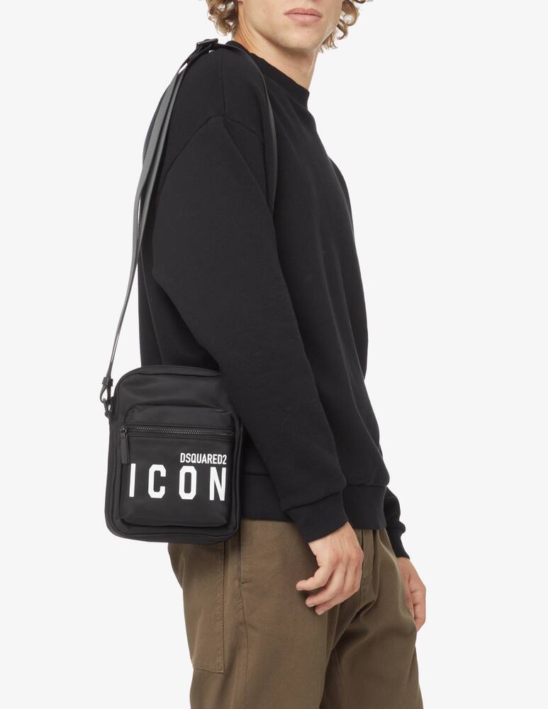 Dsquared2 Icon nylon reporter bag - Black - picture 2 Dsquared2 Icon nylon reporter bag - Black - picture 2