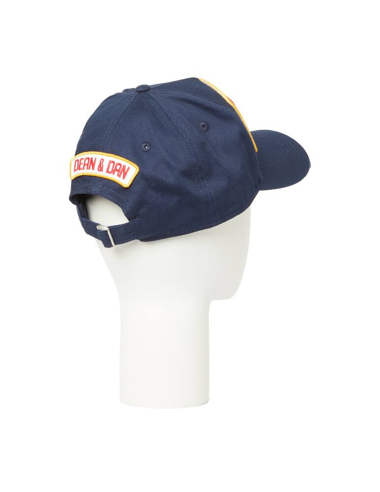 rinascente Dsquared2 Cappello da baseball 1964 dsq2 patch - blu
