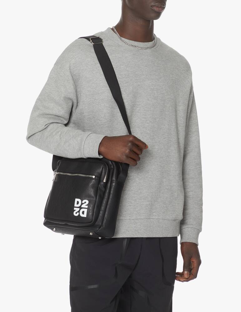 rinascente Dsquared2 Borsa a tracolla in simil pelle - nero