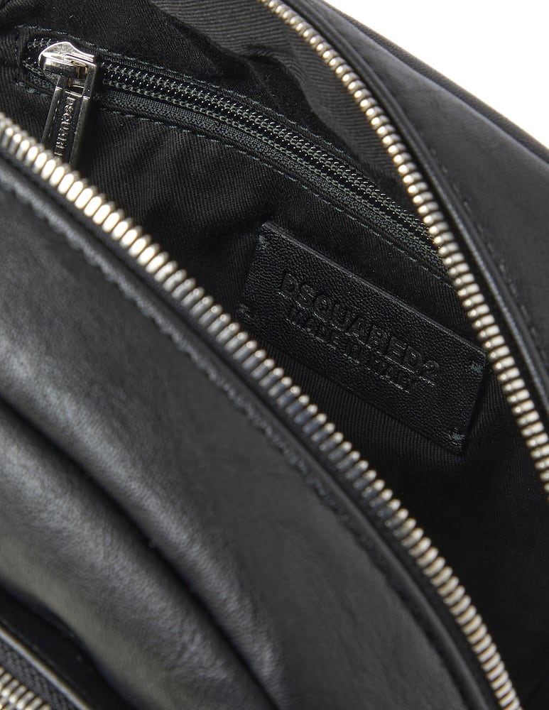 rinascente Dsquared2 Borsa a tracolla in simil pelle - nero