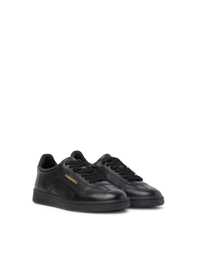 rinascente Dsquared2 Gold lettering f cass sneakers - black