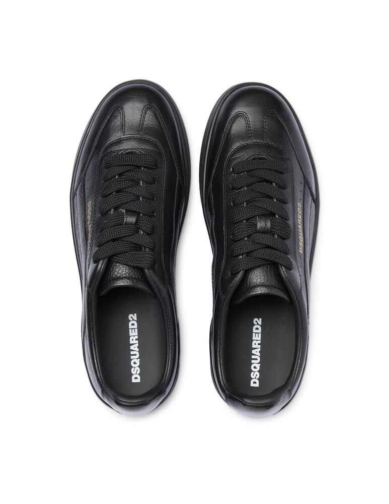 rinascente Dsquared2 Gold lettering f cass sneakers - black