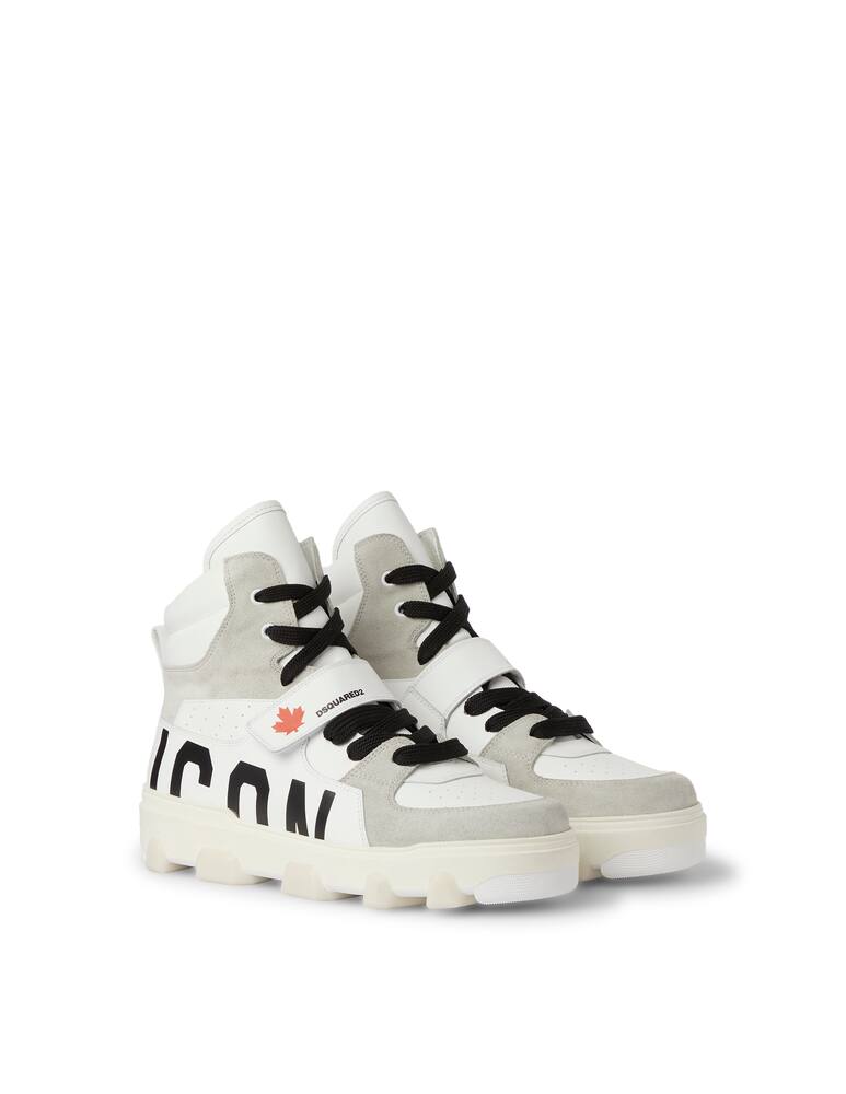 rinascente Dsquared2 Sneakers alta basket icon - bianco