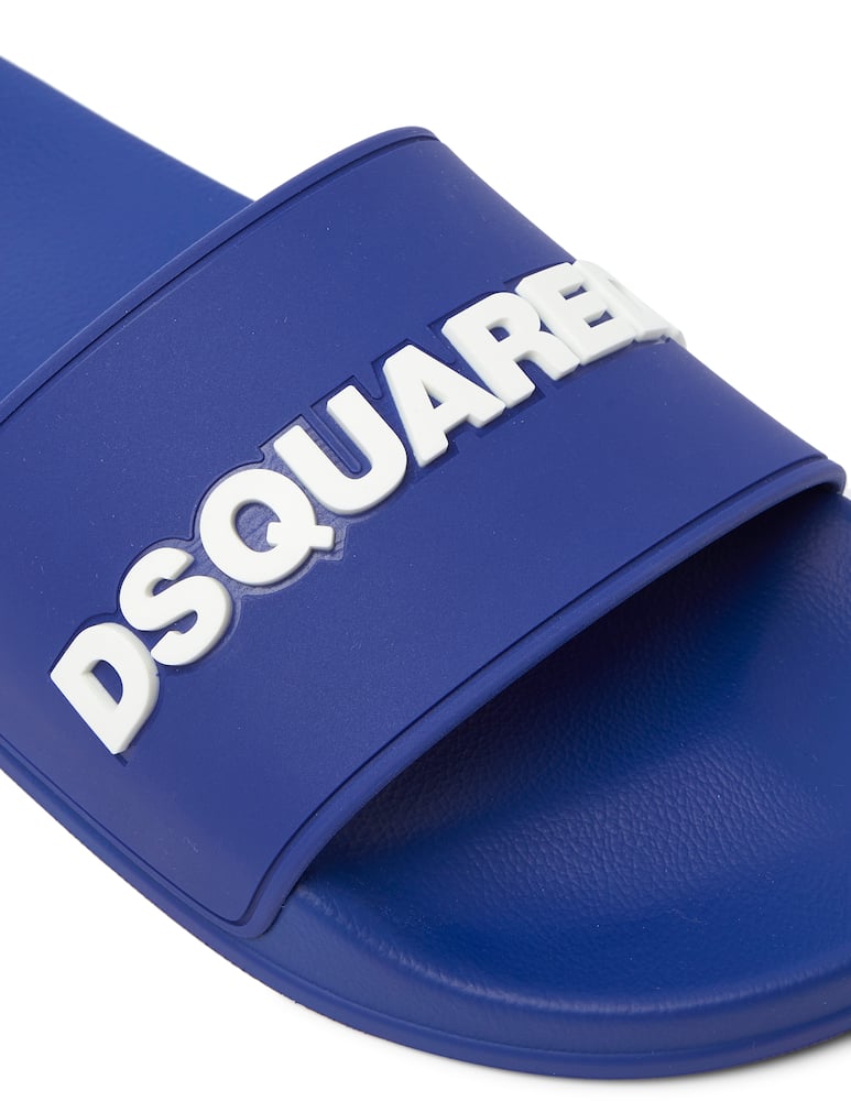 rinascente Dsquared2 Ciabatta con logo - blu