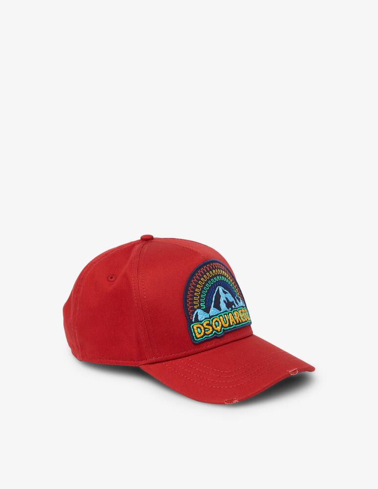 rinascente Dsquared2 Baseball rainbow cap - Red