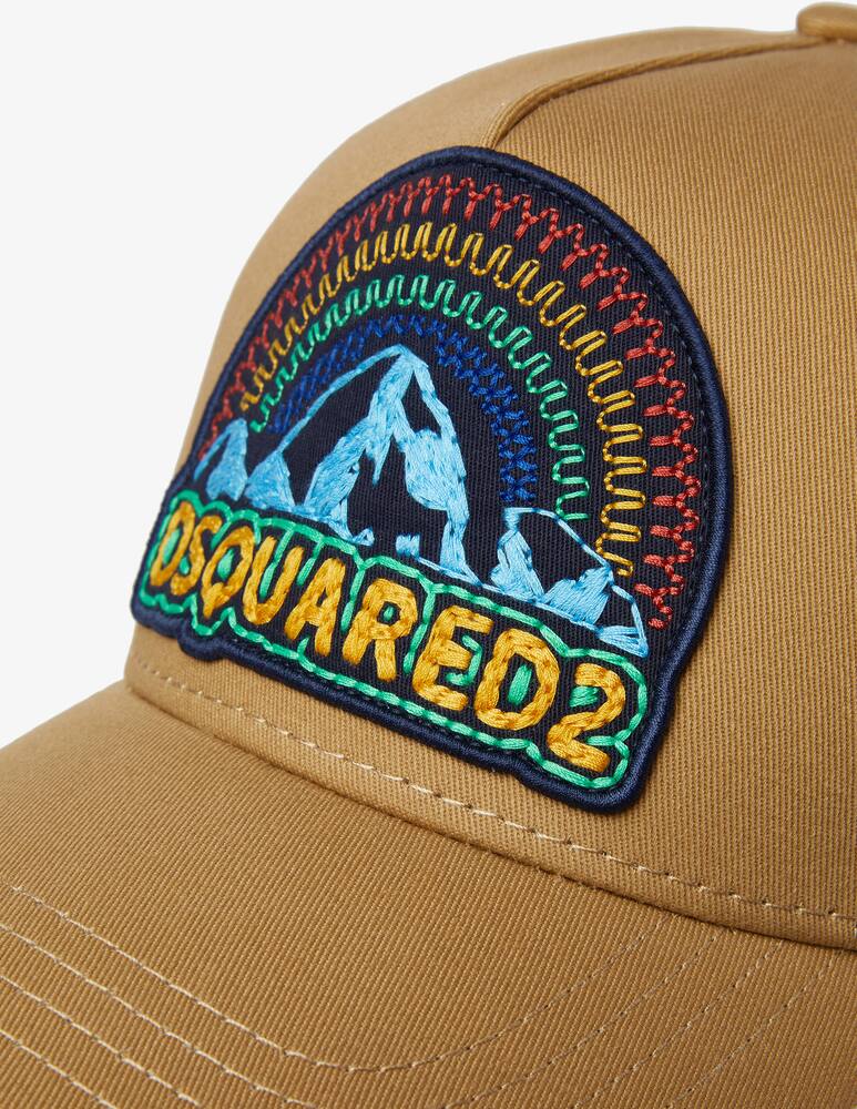 rinascente Dsquared2 Baseball rainbow cap - Brown