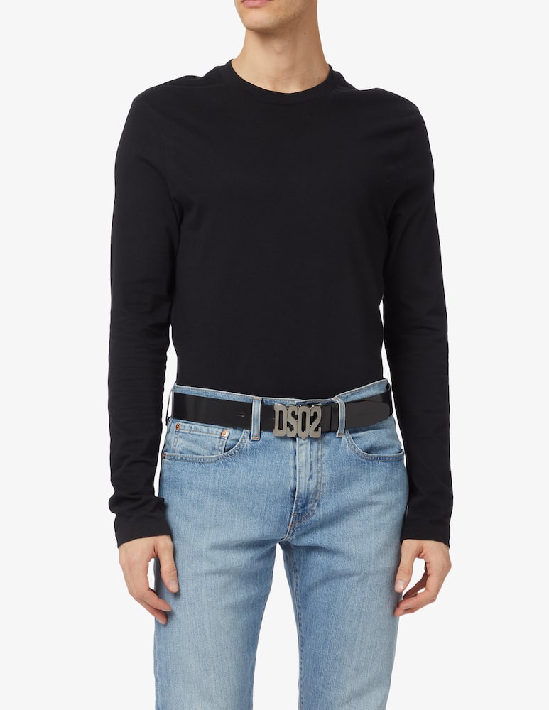 rinascente Dsquared2 Logo plaque belt 