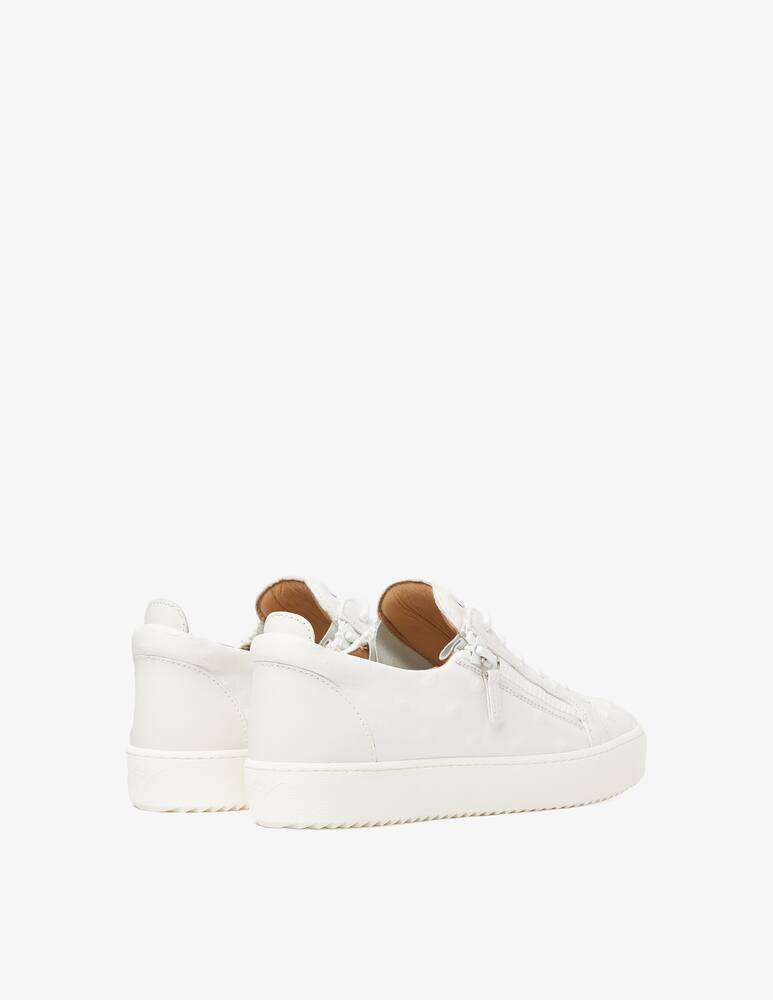 rinascente Giuseppe Zanotti Maylondon zip studs sneakers - white