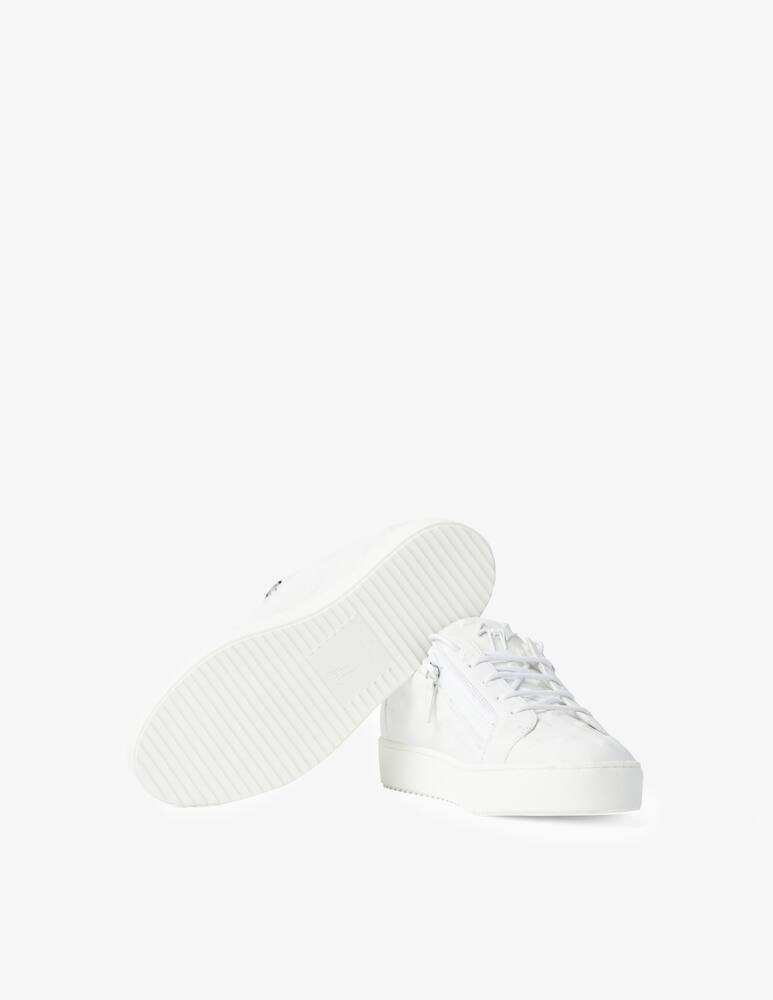 rinascente Giuseppe Zanotti Maylondon zip studs sneakers - white