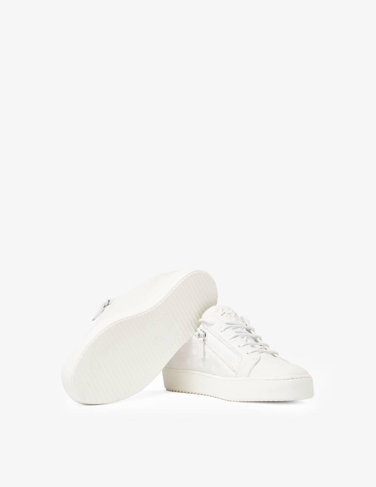 rinascente Giuseppe Zanotti Maylondon zip studs sneakers - white