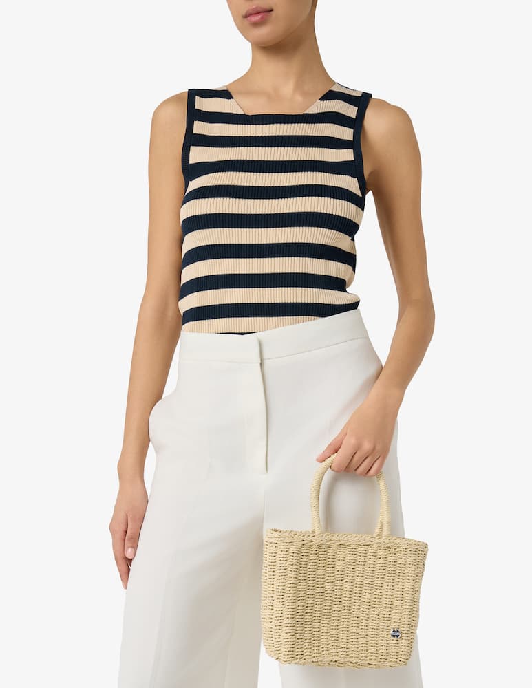 rinascente Colmar Mini hand bag in fibra di carta