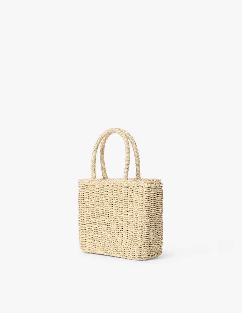 rinascente Colmar Mini hand bag in fibra di carta