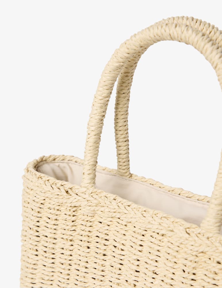 rinascente Colmar Mini hand bag in fibra di carta