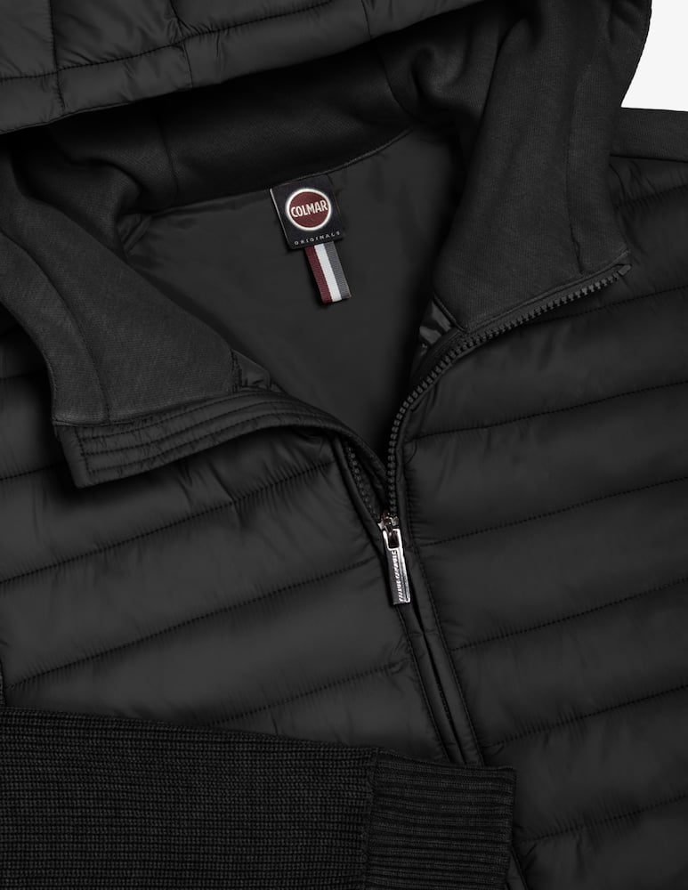 rinascente Colmar Multi-material hooded jacket