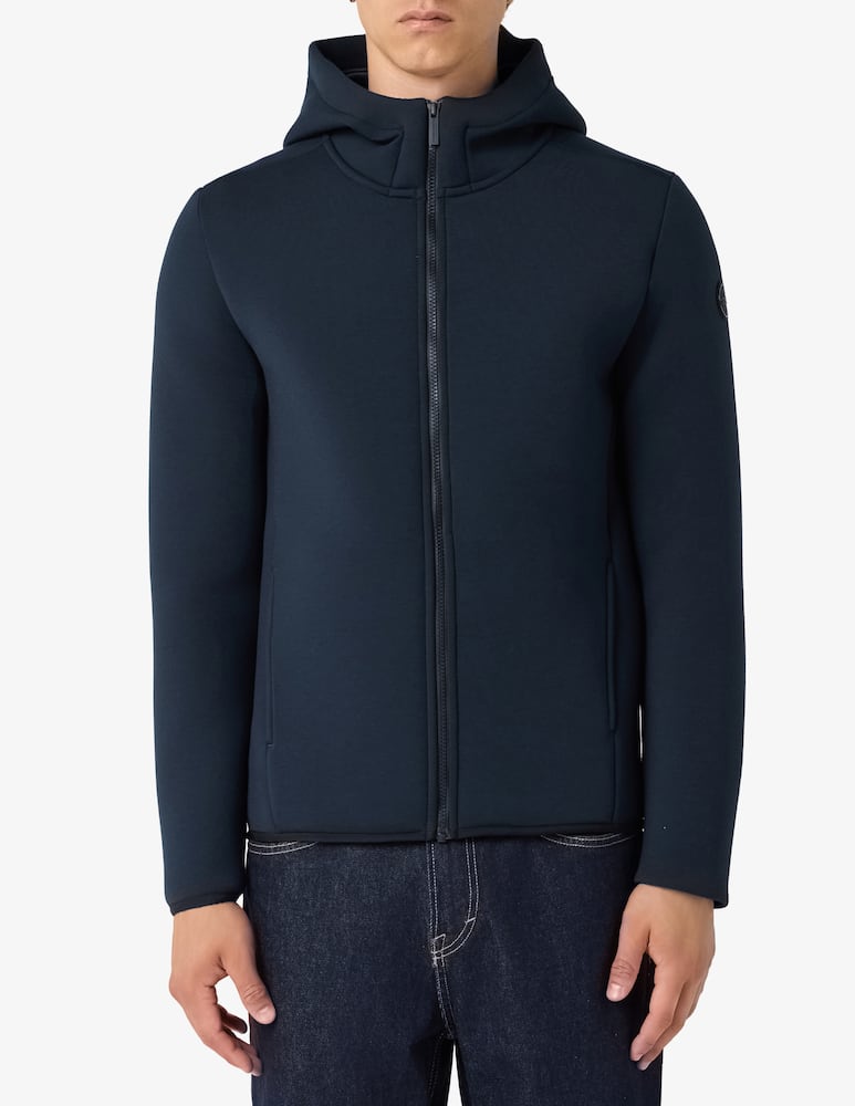 rinascente Colmar Scuba fabric hoodie with zip fastening