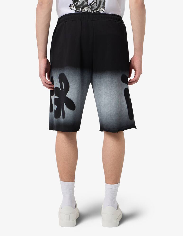 rinascente Disclaimer Fleece bermuda with gradient logo