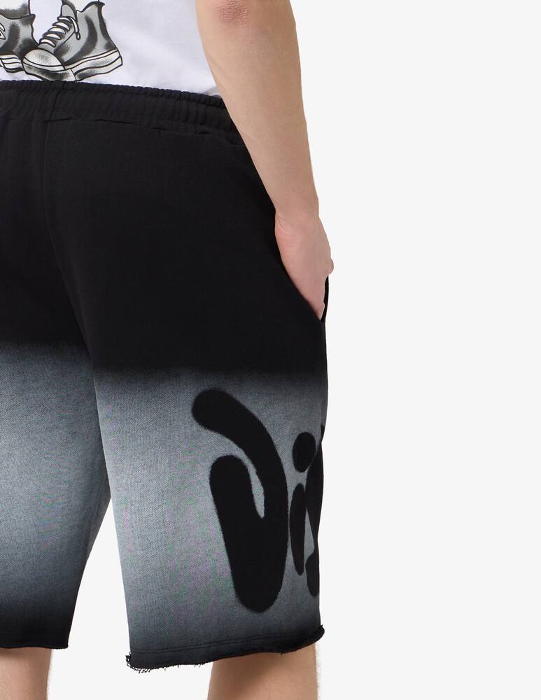 rinascente Disclaimer Fleece bermuda with gradient logo