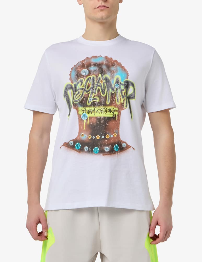 rinascente Disclaimer Graffiti print jersey t-shirt