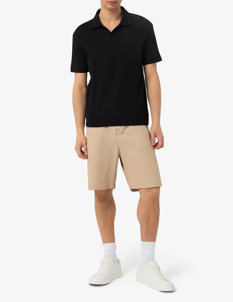 rinascente Disclaimer Gabardine bermuda with logo pocket