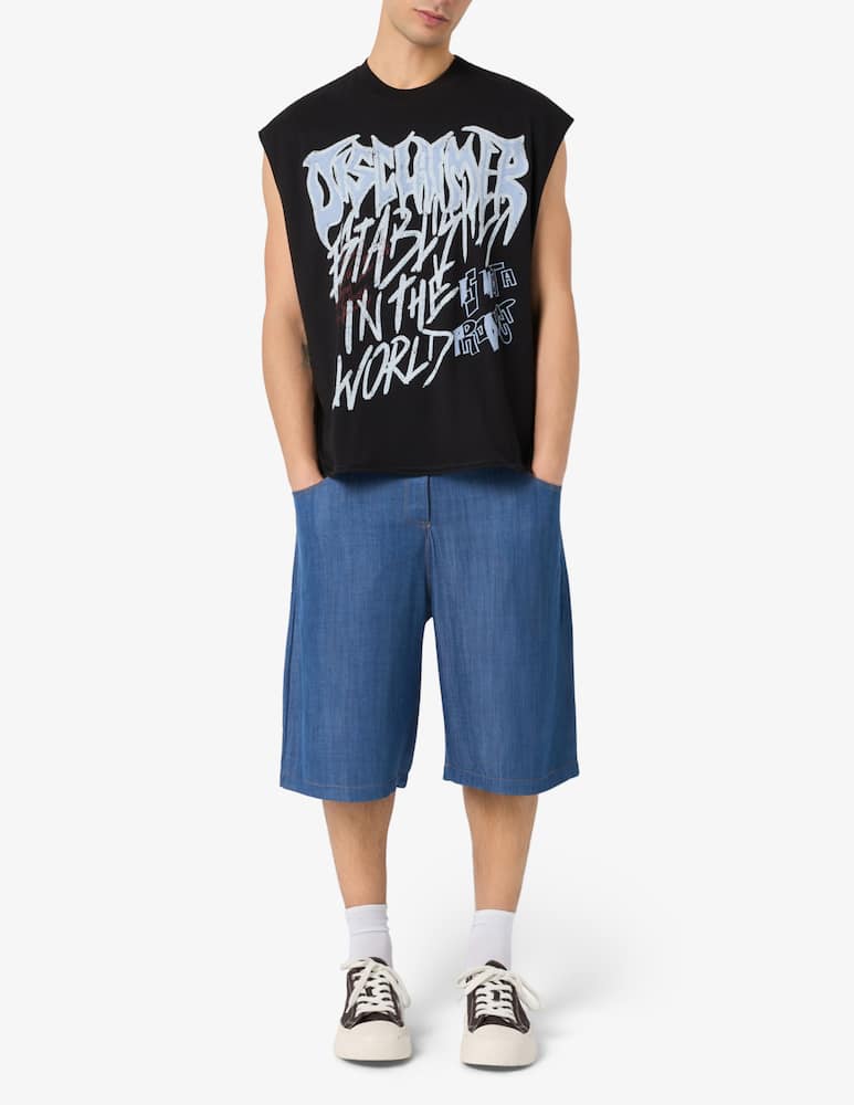 rinascente Disclaimer Bermuda jorts in gabardine