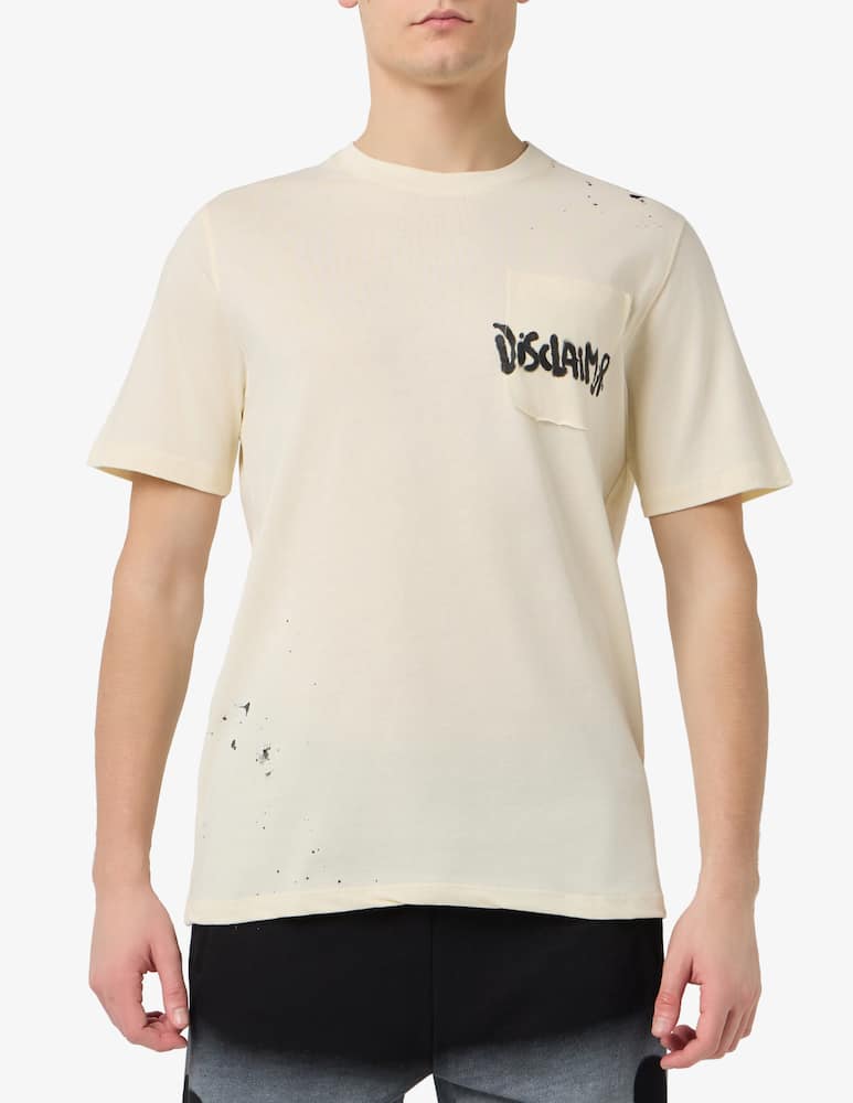 rinascente Disclaimer T-shirt in cotone jersey con taschino
