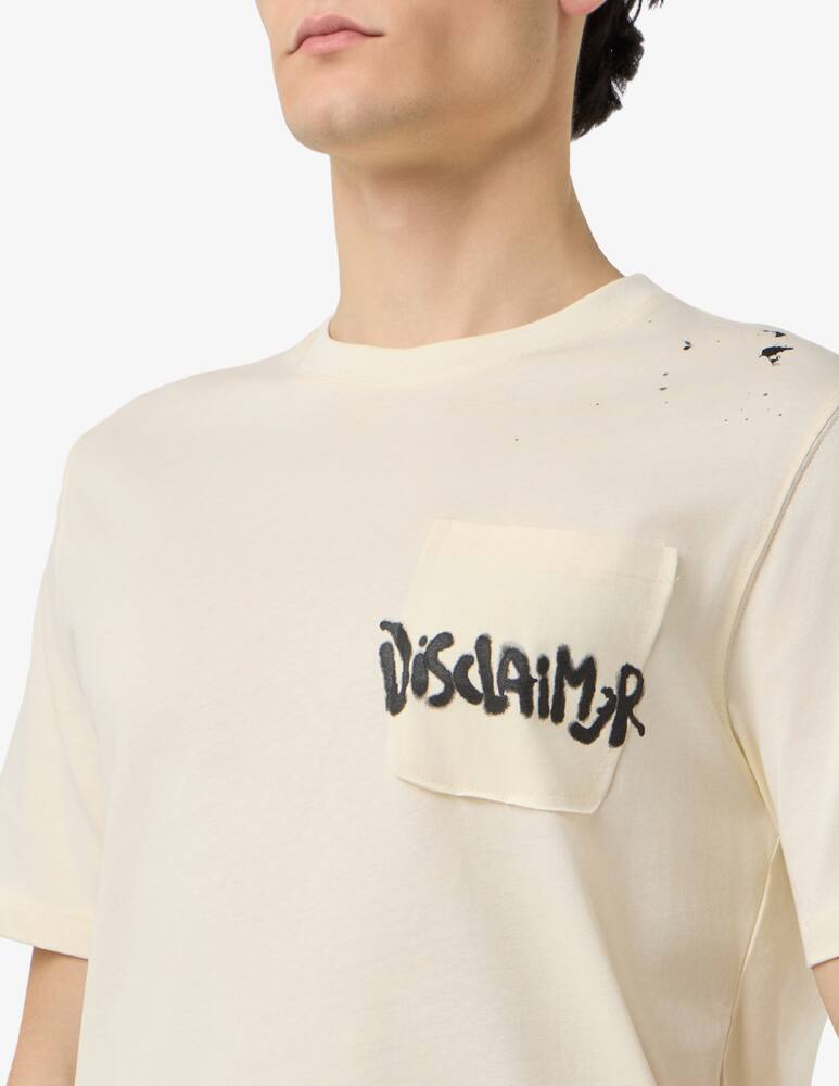 rinascente Disclaimer T-shirt in cotone jersey con taschino