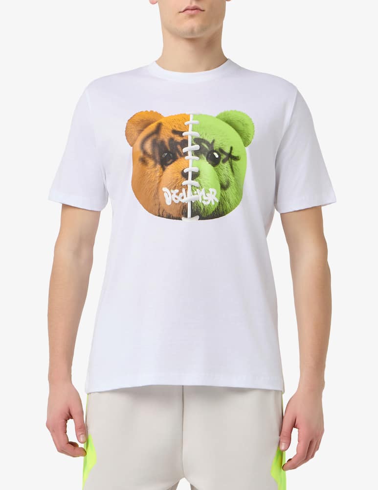 rinascente Disclaimer T-shirt in cotone jersey con orsetto