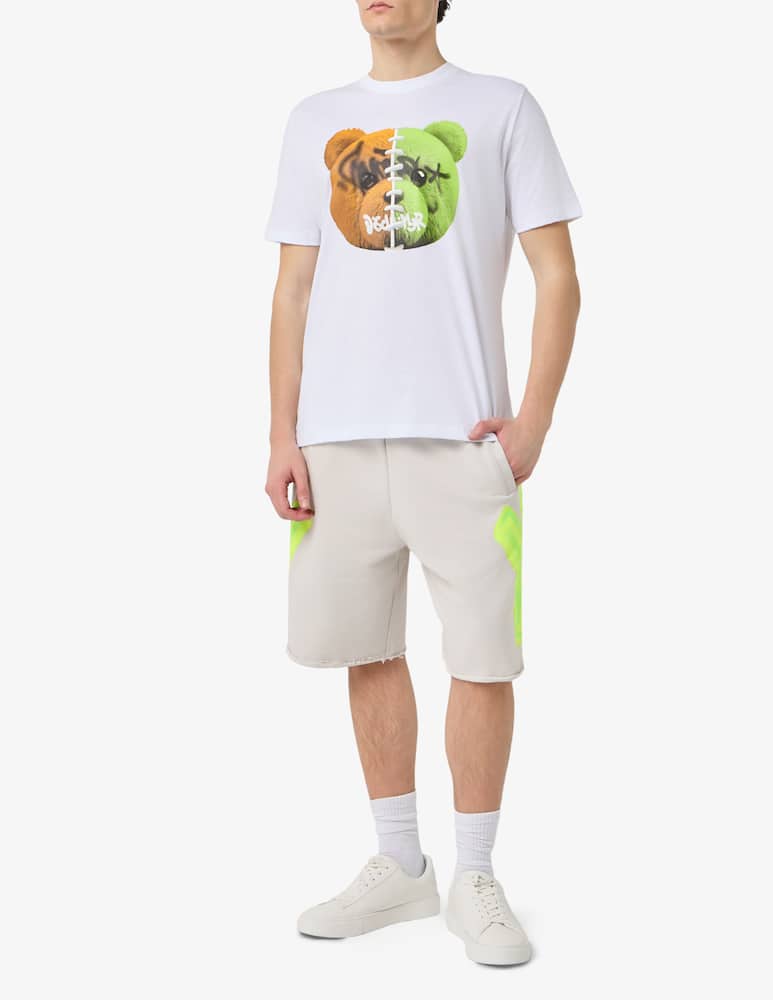 rinascente Disclaimer T-shirt in cotone jersey con orsetto