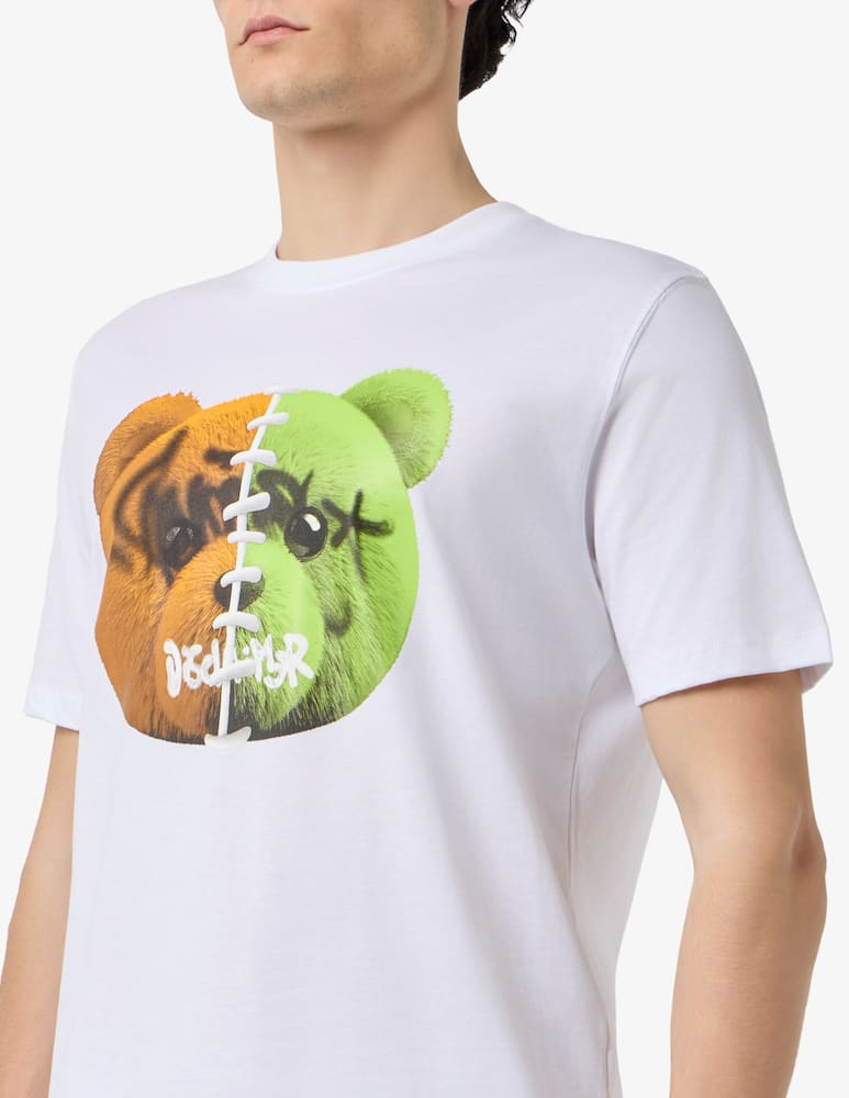 rinascente Disclaimer T-shirt in cotone jersey con orsetto