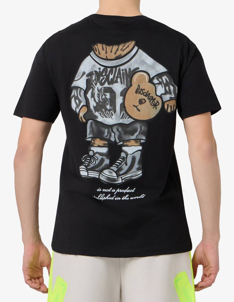 rinascente Disclaimer Teddy print jersey t-shirt