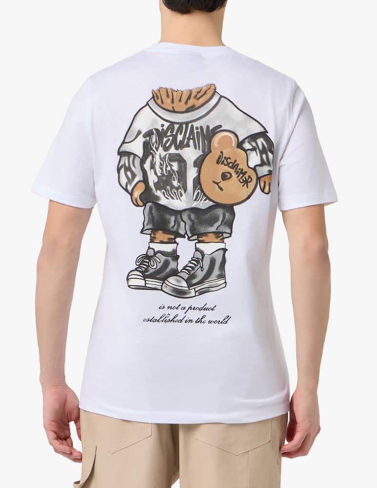 Disclaimer T-shirt in cotone jersey con orsetto retro - immagine 3 Disclaimer T-shirt in cotone jersey con orsetto retro - immagine 3