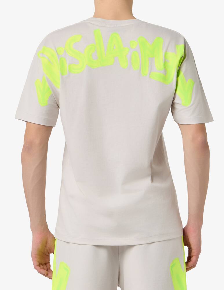 rinascente Disclaimer T-shirt in cotone jersey graffiti
