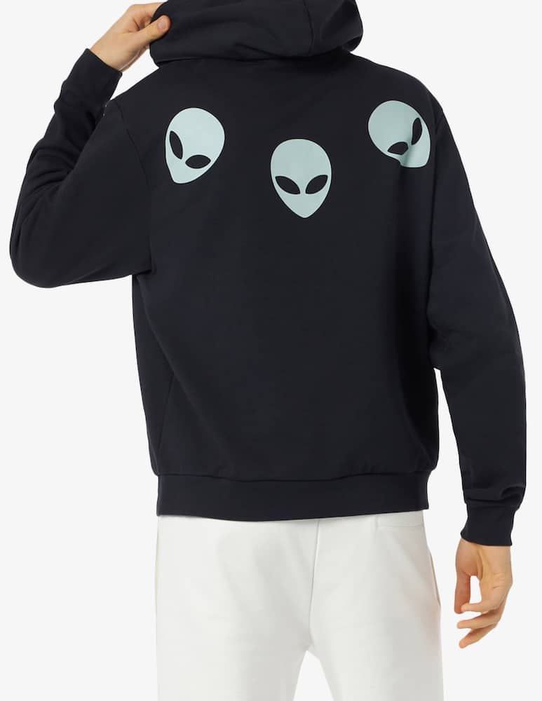 rinascente Phobia Hoodie glow triple alien print