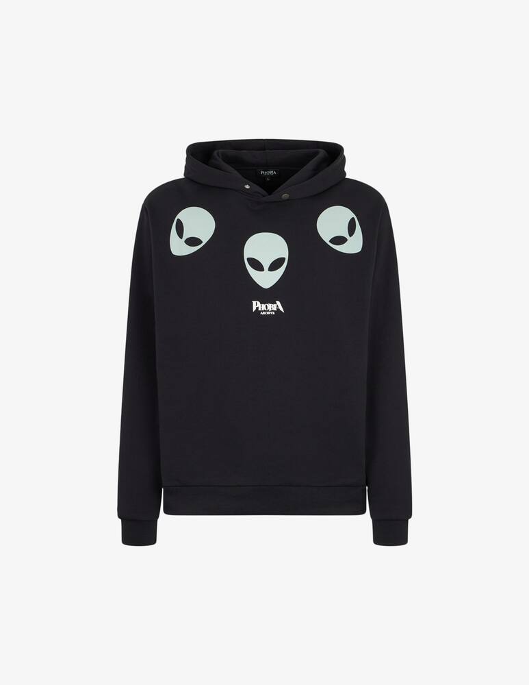 rinascente Phobia Hoodie glow triple alien print
