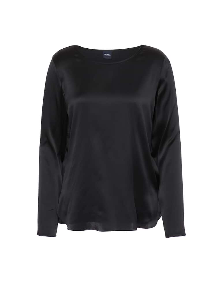 MM by MaxMara Blusa manica lunga in raso di seta Moldava Max Mara - immagine 1 MM by MaxMara Blusa manica lunga in raso di seta Moldava Max Mara - immagine 1