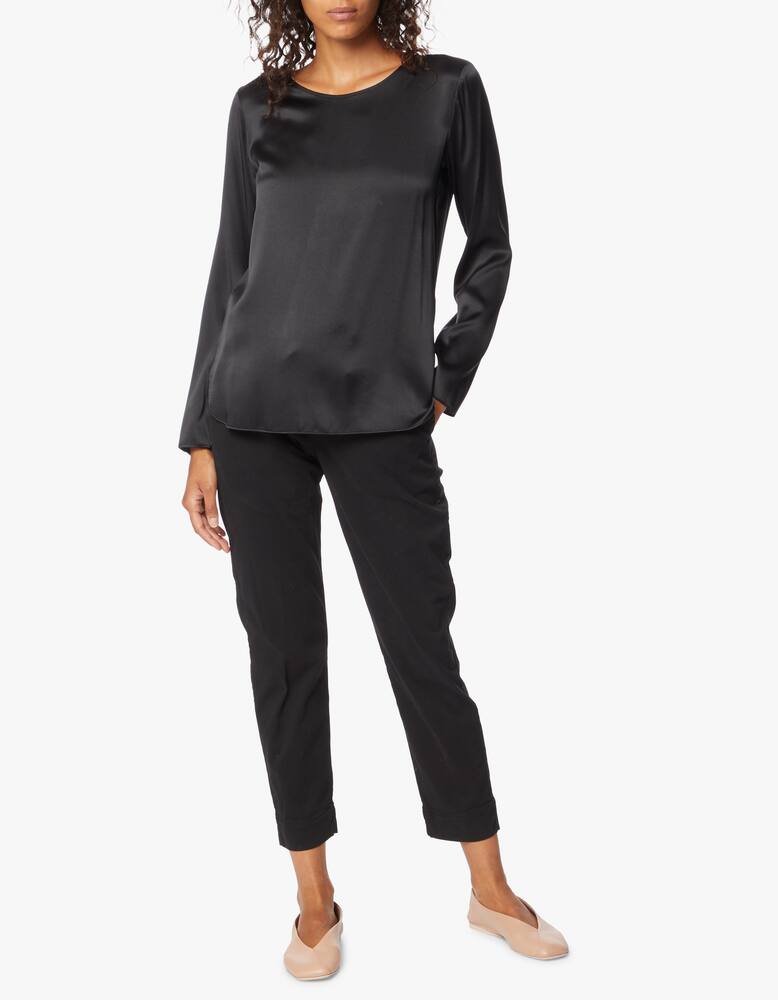 rinascente MM Blusa manica lunga in raso di seta Moldava