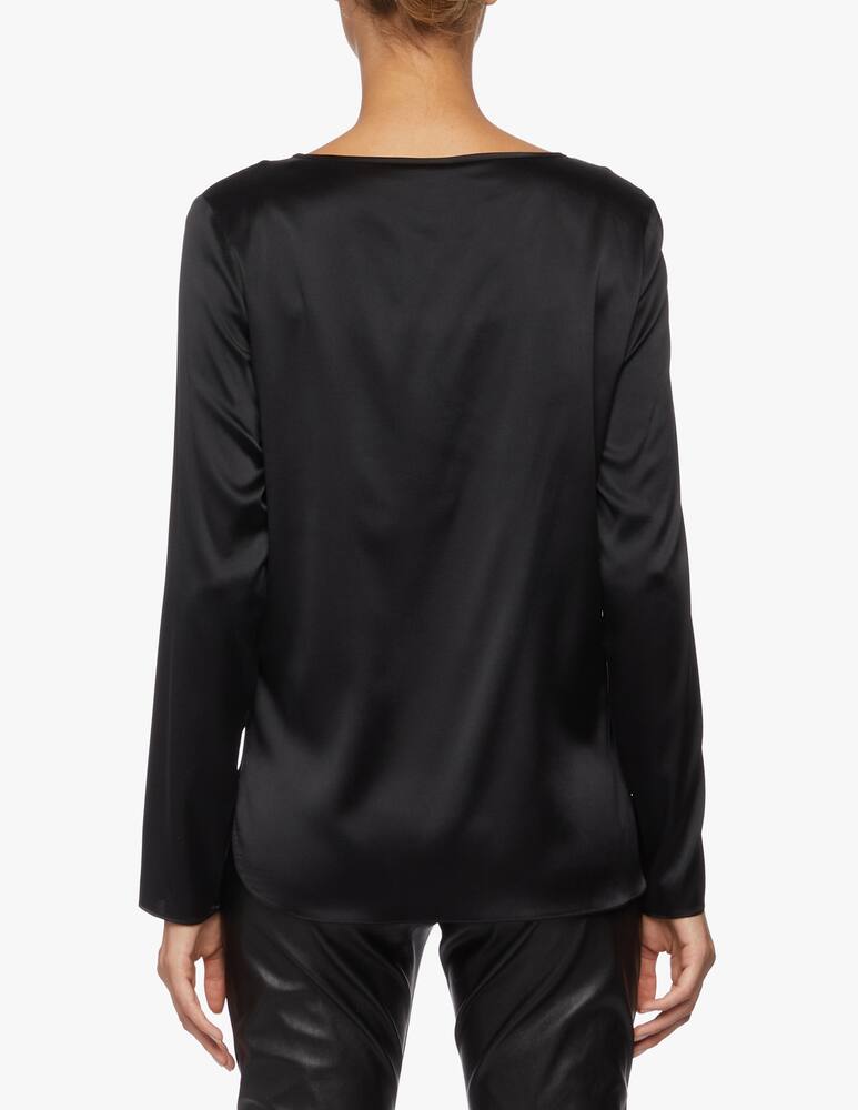 rinascente MM Blusa manica lunga in raso di seta Moldava