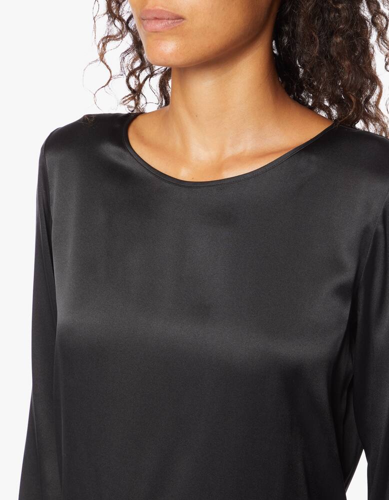 rinascente MM Blusa manica lunga in raso di seta Moldava