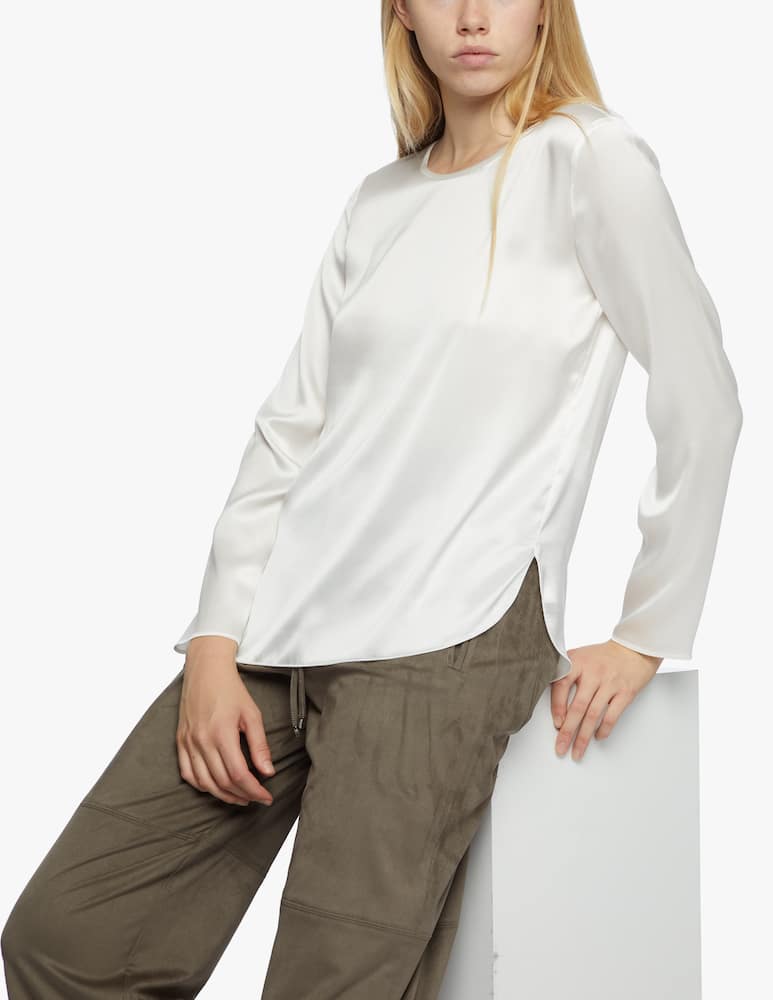 rinascente MM Blusa manica lunga in raso di seta Moldava Max Mara