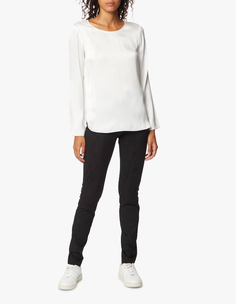 rinascente MM Blusa manica lunga in raso di seta Moldava Max Mara