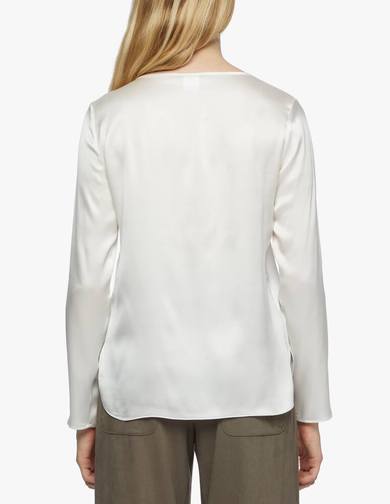 rinascente MM Blusa manica lunga in raso di seta Moldava Max Mara