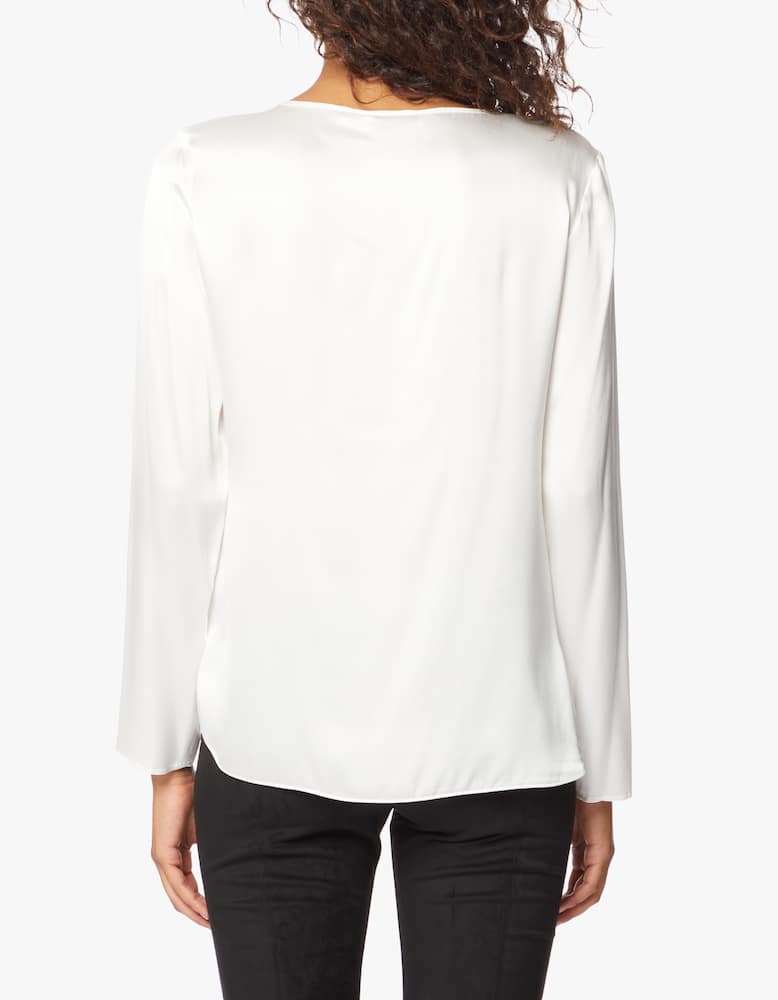 rinascente MM Blusa manica lunga in raso di seta Moldava Max Mara