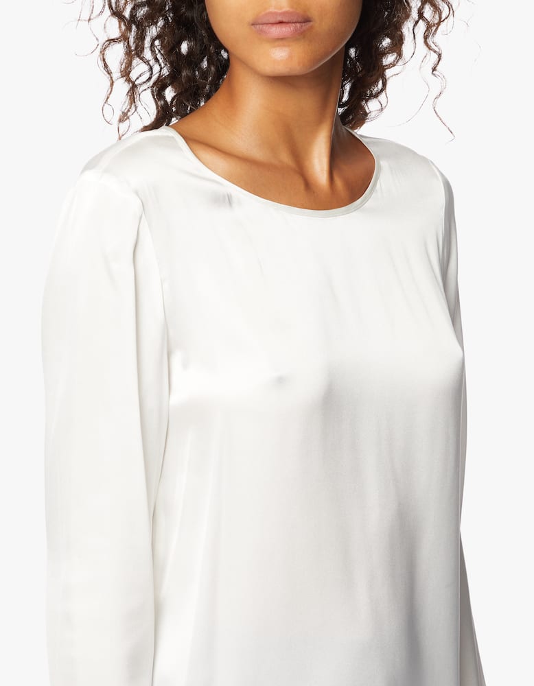 rinascente MM Blusa manica lunga in raso di seta Moldava Max Mara