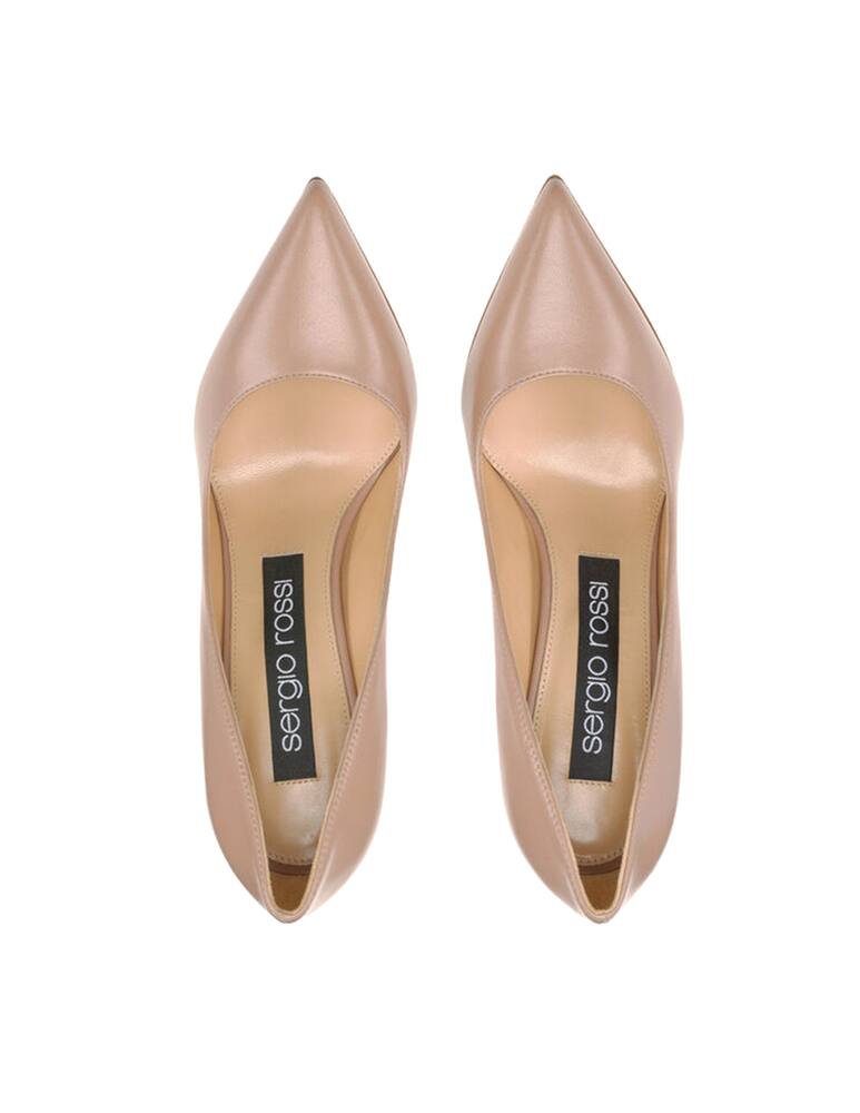 rinascente Sergio Rossi Leather Godiva pumps