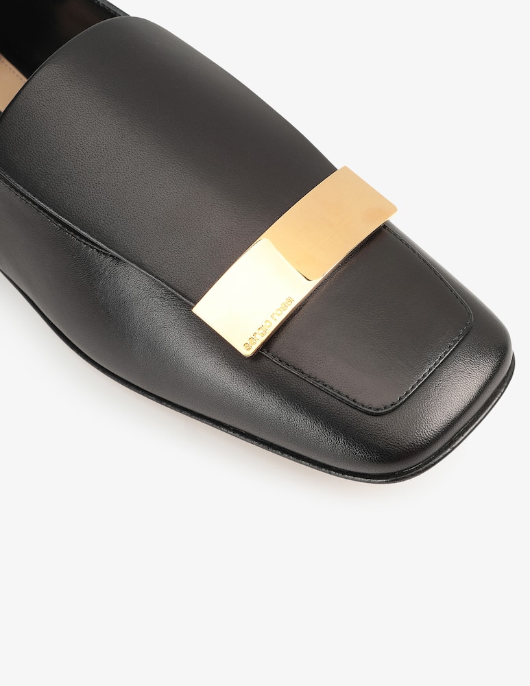 rinascente Sergio Rossi SR1 leather slippers