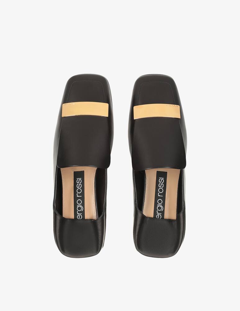 rinascente Sergio Rossi SR1 leather slippers