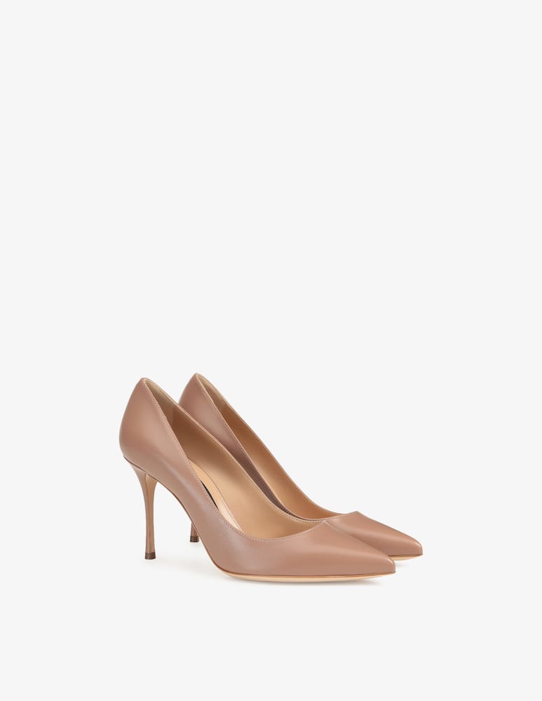 rinascente Sergio Rossi Leather Godiva pumps