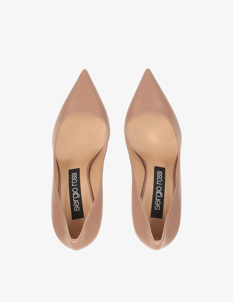 rinascente Sergio Rossi Leather Godiva pumps