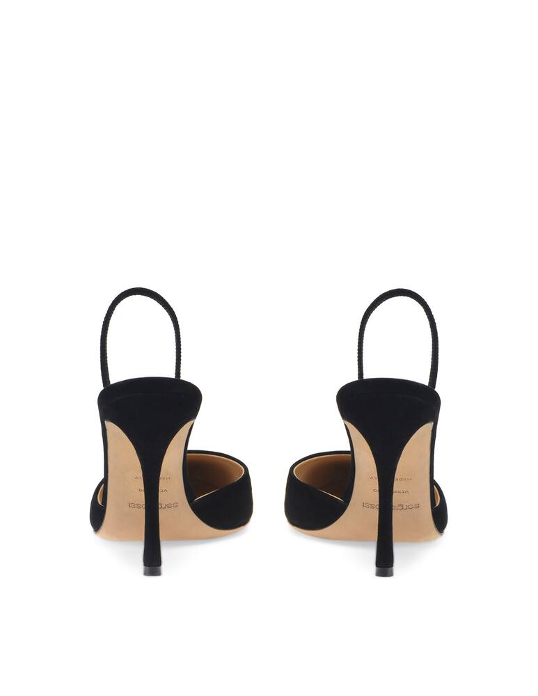 Sergio Rossi Leather Godiva slinbacks - picture 3